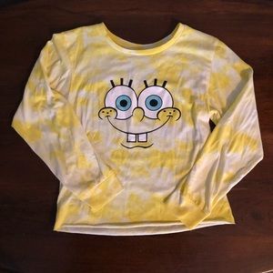 Tie Dye SpongeBob Nickelodeon Crop Top Size M